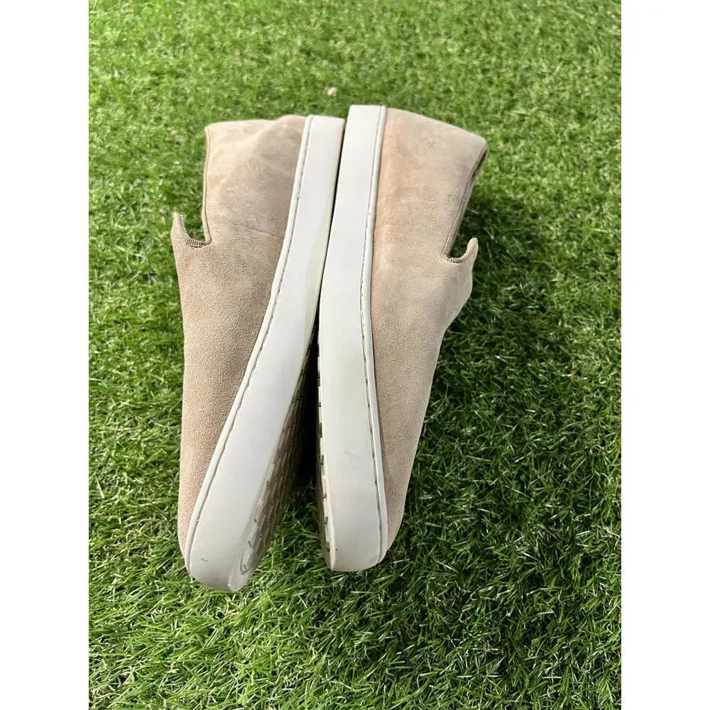 Womens Size 8 House‎ Shoes Beige Suede Slip-On Casual Shoe